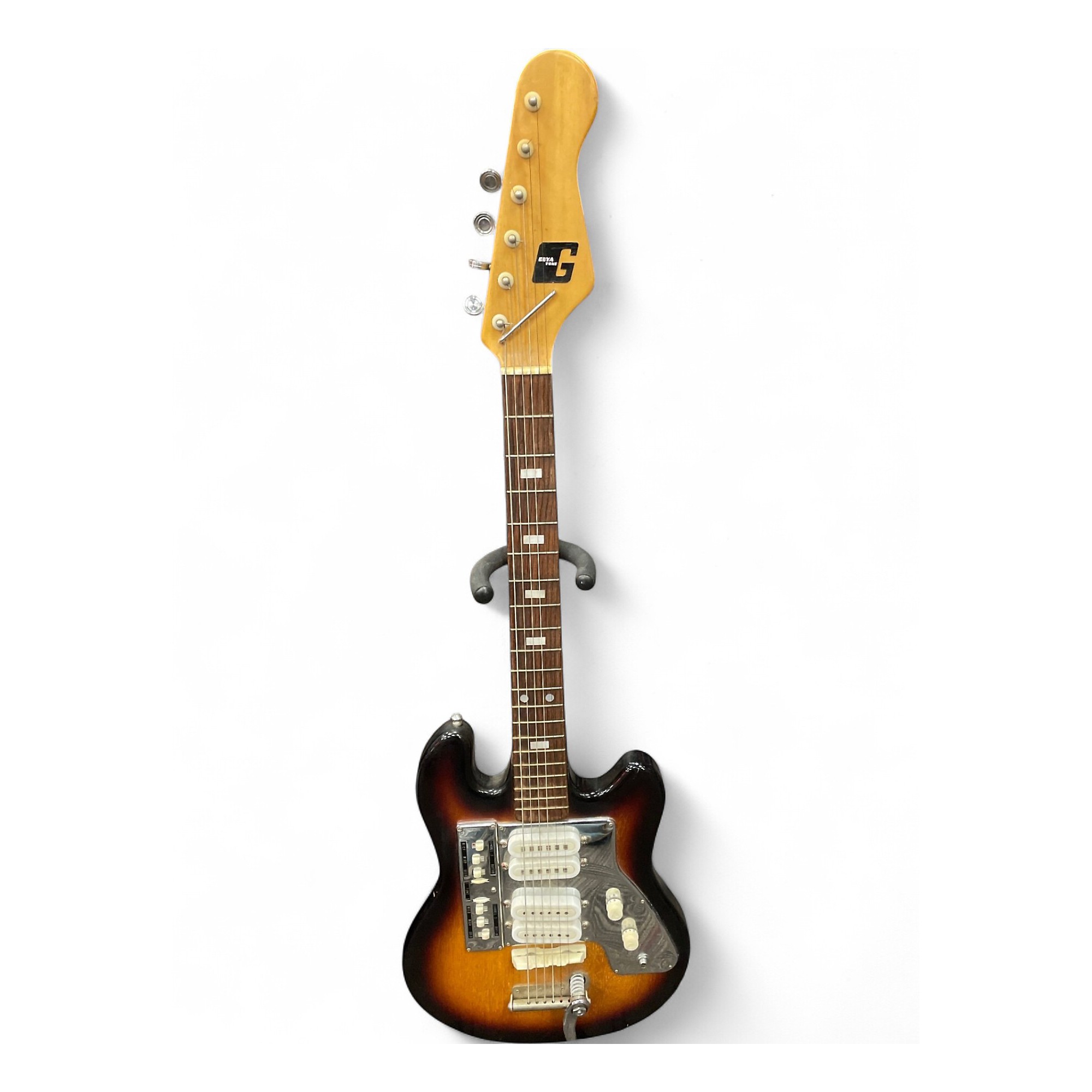 GUYATONE グヤトーン 60年代ビンテージギター LG-140T ビザール Vintage 1960s Guyatone LG-140T Tobacco Sunburst Solid Body