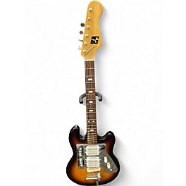 Vintage 1960s Guyatone LG-140T Tobacco Sunburst Solid Body Electric Guitar