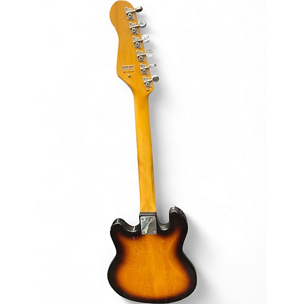 Vintage 1960s Guyatone LG-140T Tobacco Sunburst Solid Body Electric Guitar