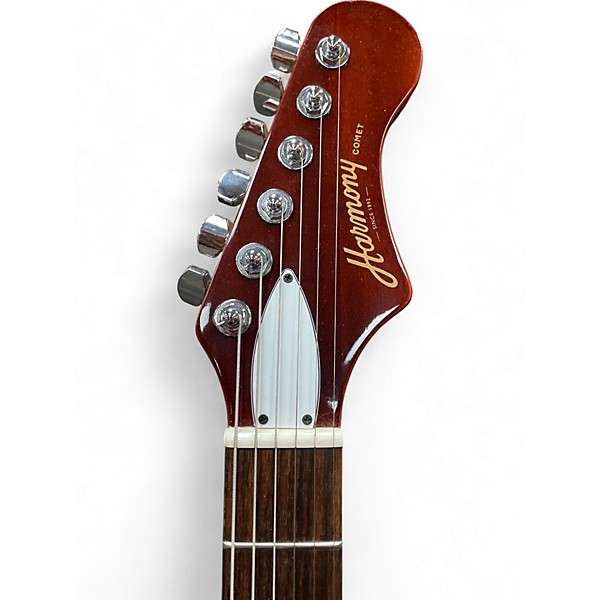 Used Harmony COMET Cherry Hollow Body Electric Guitar