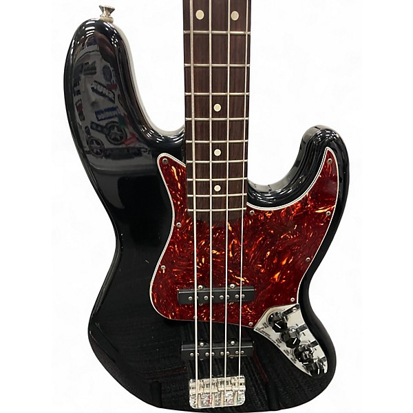 Used 2006 Fender Deluxe Active Jazz Bass Black Electric Bass Guitar