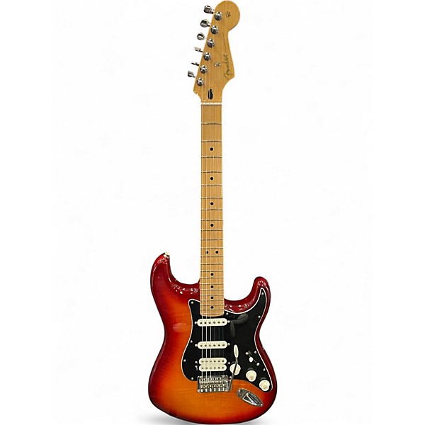 Used Fender Player Plus Stratocaster HSS Cherry Sunburst Solid Body Electric Guitar