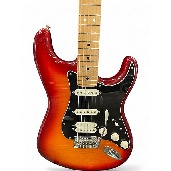 Used Fender Player Plus Stratocaster HSS Cherry Sunburst Solid Body Electric Guitar