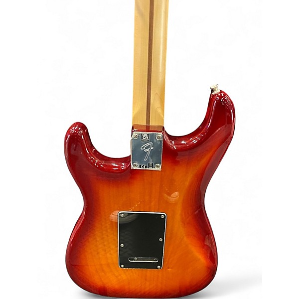 Used Fender Player Plus Stratocaster HSS Cherry Sunburst Solid Body Electric Guitar
