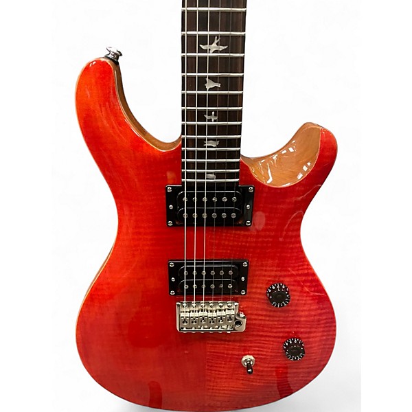 Used PRS SE CE24 Trans Red Solid Body Electric Guitar