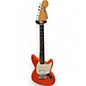 Used Fender Kurt Cobain Jag Stang Fiesta Red Solid Body Electric Guitar thumbnail
