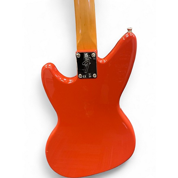 Used Fender Kurt Cobain Jag Stang Fiesta Red Solid Body Electric Guitar