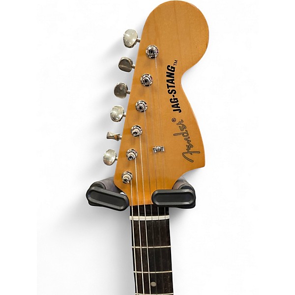 Used Fender Kurt Cobain Jag Stang Fiesta Red Solid Body Electric Guitar