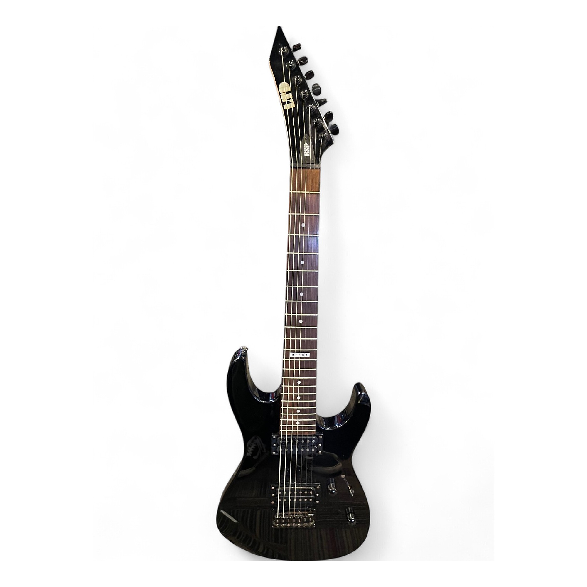 Used ESP LTD M107 Black Solid Body Electric Guitar Black