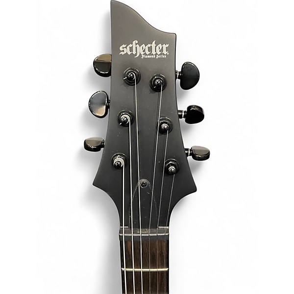 Used Schecter Guitar Research Research C-1 Platinum Blackout Satin Black Solid Body Electric Guitar