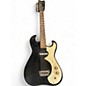 Vintage 1960s Silvertone St Style Black and White Solid Body Electric Guitar thumbnail