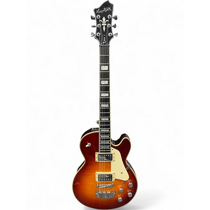 Used Hagstrom Super Swede Amber Sunburst Solid Body Electric
