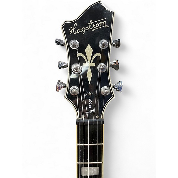 Used Hagstrom Super Swede Amber Sunburst Solid Body Electric Guitar