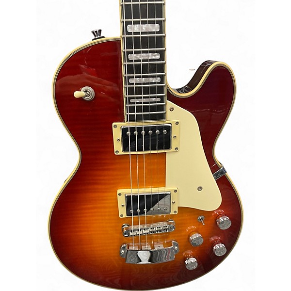 Used Hagstrom Super Swede Amber Sunburst Solid Body Electric Guitar