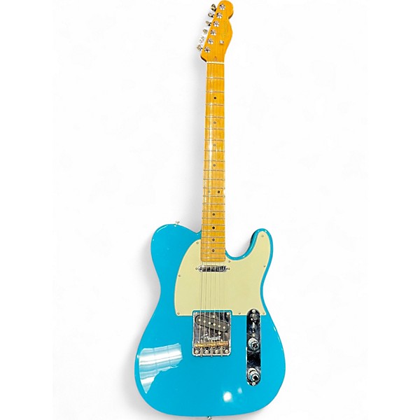 Used 2020 Fender American Professional II Telecaster MIAMI BLUE Solid Body Electric Guitar