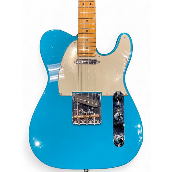 Used 2020 Fender American Professional II Telecaster MIAMI BLUE Solid Body Electric Guitar