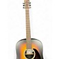 Used Martin DX2E 2 Tone Sunburst Acoustic Electric Guitar