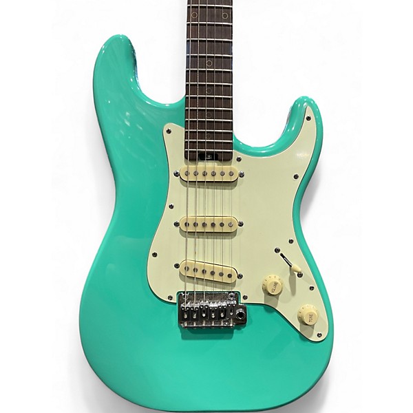 Used Schecter Guitar Research nick johnson traditional teal Solid Body Electric Guitar