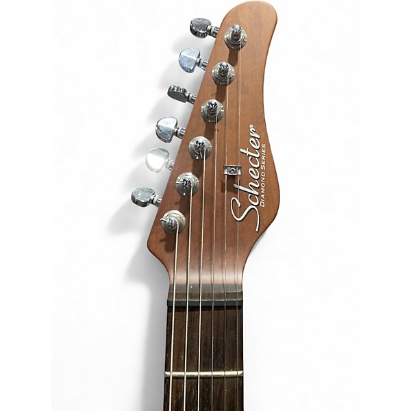 Used Schecter Guitar Research nick johnson traditional teal Solid Body Electric Guitar