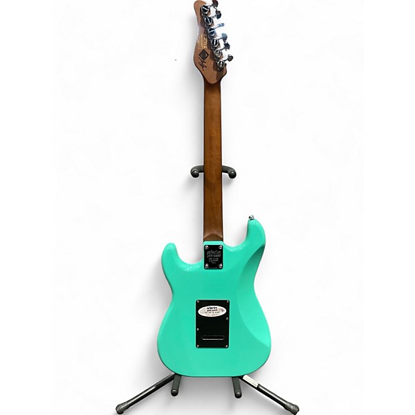 Used Schecter Guitar Research nick johnson traditional teal Solid Body Electric Guitar