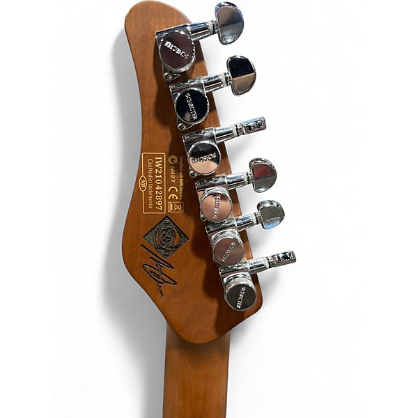 Used Schecter Guitar Research nick johnson traditional teal Solid Body Electric Guitar