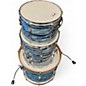 Used Ludwig 3 Piece Club Date BLUE OYSTER Drum Kit
