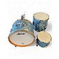 Used Ludwig 3 Piece Club Date BLUE OYSTER Drum Kit thumbnail