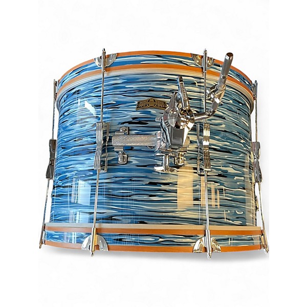 Used Ludwig 3 Piece Club Date BLUE OYSTER Drum Kit