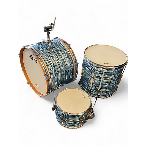 Used Ludwig 3 Piece Club Date BLUE OYSTER Drum Kit