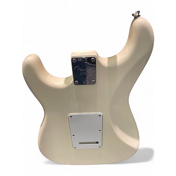 Used Fender American Standard Stratocaster Olympic White Solid Body Electric Guitar