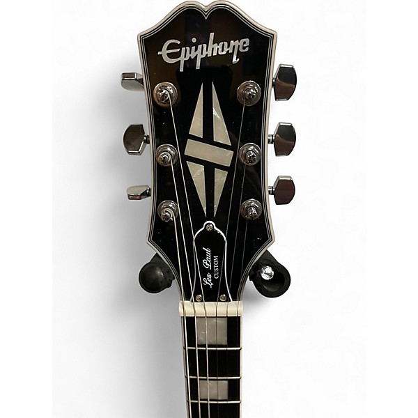 Used 2022 Epiphone ADAM JONES LES PAUL CUSTOM Silverburst Solid Body Electric Guitar