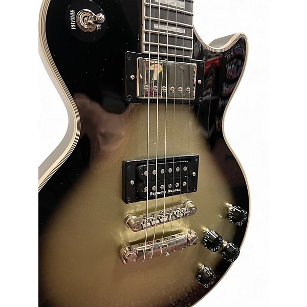 Used 2022 Epiphone ADAM JONES LES PAUL CUSTOM Silverburst Solid Body Electric Guitar