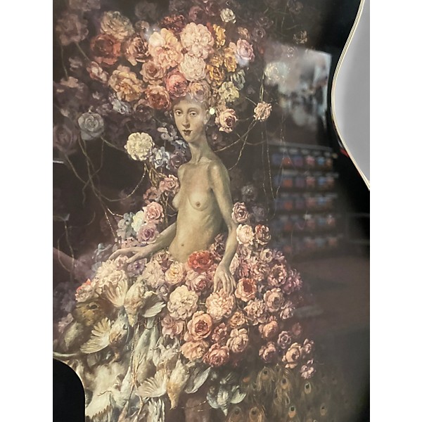 Used 2022 Epiphone ADAM JONES LES PAUL CUSTOM Silverburst Solid Body Electric Guitar