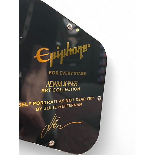 Used 2022 Epiphone ADAM JONES LES PAUL CUSTOM Silverburst Solid Body Electric Guitar