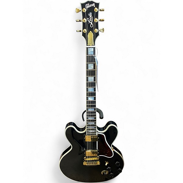 Used Gibson BB King Signature Lucille Black and Gold Hollow Body Electric Guitar