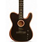 Used Fender American Acoustasonic Telecaster Black Acoustic Electric Guitar thumbnail