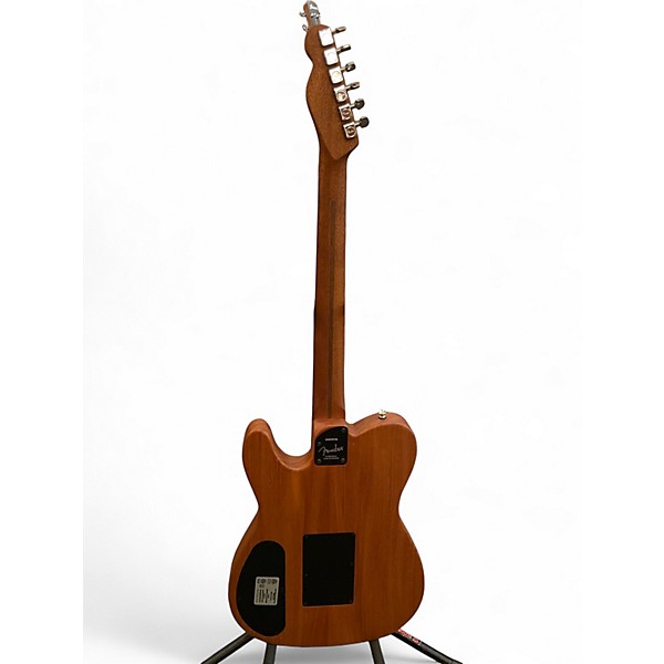 Used Fender American Acoustasonic Telecaster Black Acoustic Electric Guitar