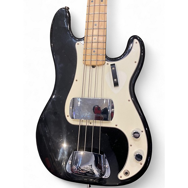 Used Fender American Special Precision Bass Black Electric Bass Guitar