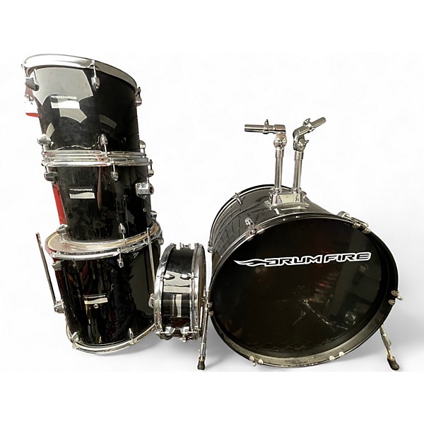 Used Drum Fire 5 Piece DK7500 Black Drum Kit
