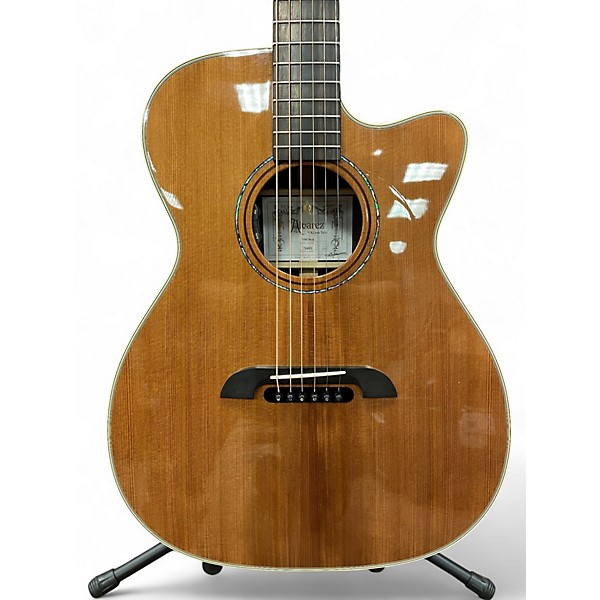 Used Alvarez FYM74CE Natural Acoustic Electric Guitar