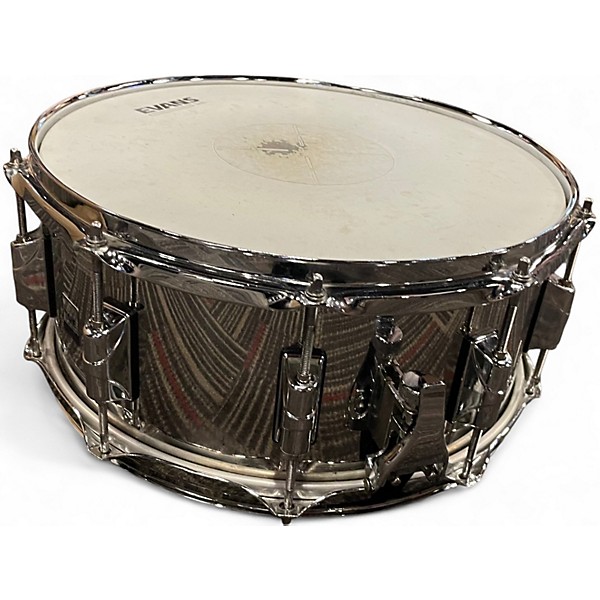 Used Taye Drums 14in SS1465 SNARE Chrome Silver Drum