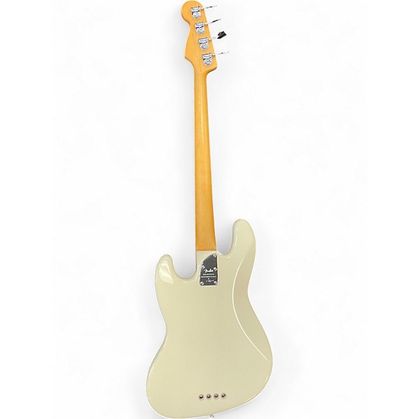 Used Fender American Professional II Jazz Bass Olympic White Electric Bass Guitar