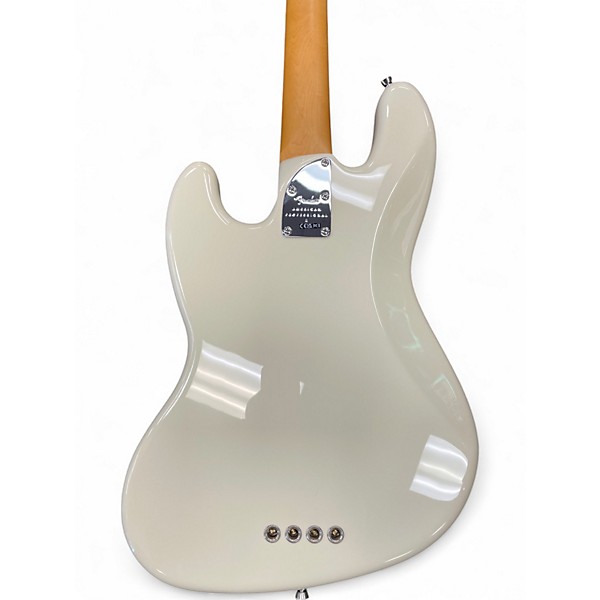 Used Fender American Professional II Jazz Bass Olympic White Electric Bass Guitar