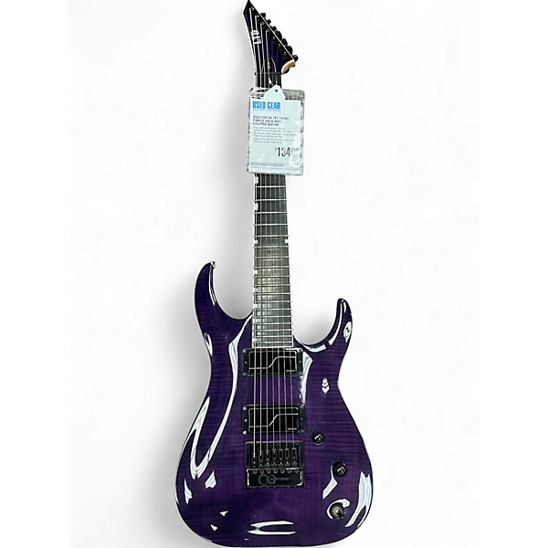 Used ESP SH-7ET Trans Purple Solid Body Electric Guitar