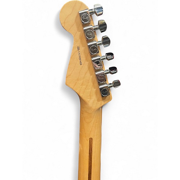 Used Fender American Professional Stratocaster SSS Black and White Solid Body Electric Guitar