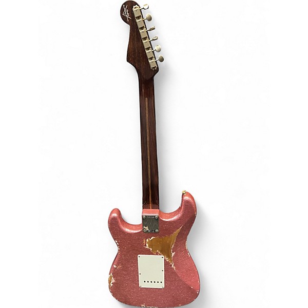 Used 2023 Fender 59 Custom Shop Chicago Special Stratocaster Heavy Relic Champagne Sparkle Solid Body Electric Guitar