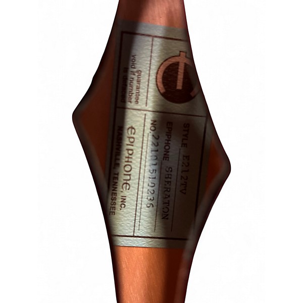 Used Epiphone e212tv 150th anniversary sheraton Cherry Hollow Body Electric Guitar