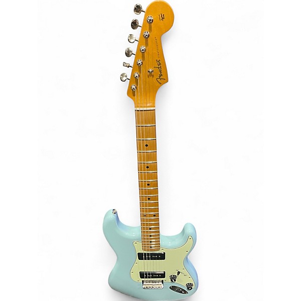 Used Fender Noventa Stratocaster Blue Solid Body Electric Guitar