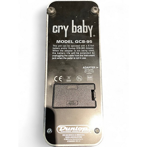 Used Dunlop GCB95 Original Crybaby Wah Effect Pedal