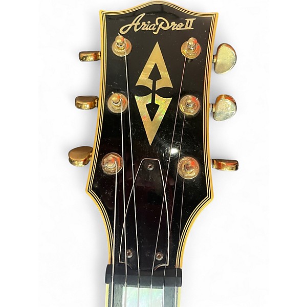 Used Aria Pro Ii LP Copy 2 Color Sunburst Solid Body Electric Guitar